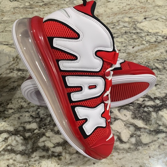 NEW Nike Air More Uptempo 720 QS 2 University Red - Picture 7 of 8